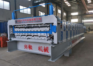 中国 炭素鋼45の転がり材料が付いている機械を形作る4Ton二重層ロール サプライヤー