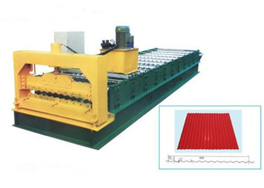 中国 0.3 - 0.8mmの厚さのタイルを作るための機械を形作る鋼鉄によって電流を通される屋根ロール サプライヤー