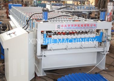 中国 機械、機械を形作るAluzincの二重層の屋根ふきシート ロールを形作る波形の壁パネル ロール サプライヤー